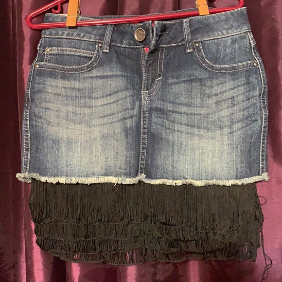 Wrangler fringe skirt size 5 Pink Label - Picture 3 of 11